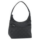 GUCCI GG Canvas Umhängetasche Nylon Schwarz Silber 01 3386 Auth 178845-1