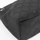 GUCCI GG Canvas Umhängetasche Nylon Schwarz Silber 01 3386 Auth 178845-11