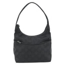 GUCCI GG Canvas Umhängetasche Nylon Schwarz Silber 01 3386 Auth 178845-2