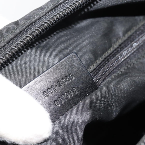 GUCCI GG Canvas Umhängetasche Nylon Schwarz Silber 01 3386 Auth 178845