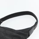 GUCCI GG Canvas Umhängetasche Nylon Schwarz Silber 01 3386 Auth 178845-8