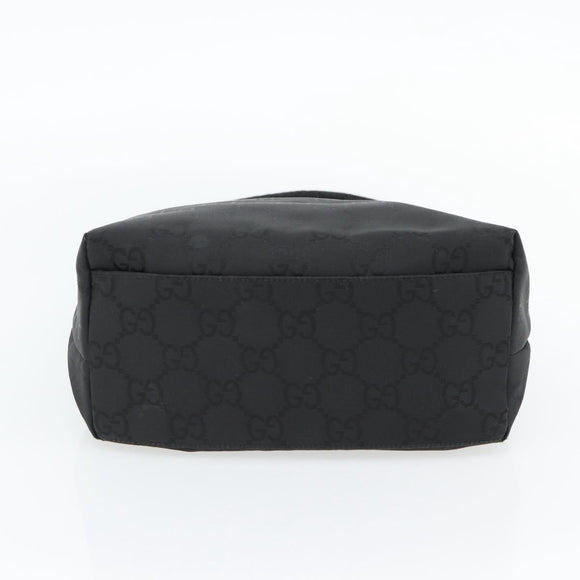GUCCI GG Canvas Umhängetasche Nylon Schwarz Silber 01 3386 Auth 178845