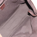 GUCCI GG Canvas Web Sherry Line Handtas Beige Zilver Auth 178849-17