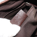 GUCCI GG Canvas Web Sherry Line Handtas Beige Zilver Auth 178849-22