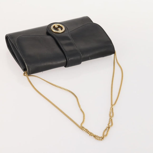 GUCCI GG Canvas GG Supreme Tas PVC Leer Nylon 3-delig Marineblauw Auth 178850