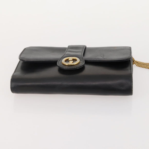 GUCCI GG Canvas GG Supreme Tas PVC Leer Nylon 3-delig Marineblauw Auth 178850