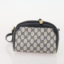 GUCCI GG Canvas GG Supreme Tas PVC Leer Nylon 3-delig Marineblauw Auth 178850-17