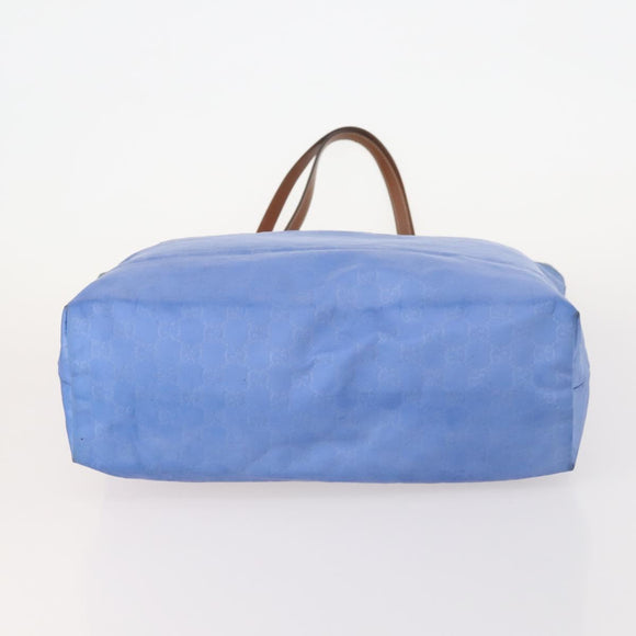 GUCCI GG Canvas GG Supreme Tas PVC Leer Nylon 3-delig Marineblauw Auth 178850