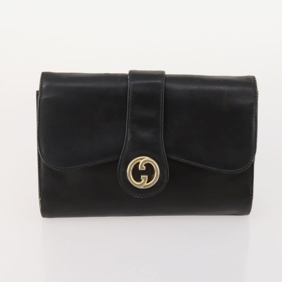 GUCCI GG Canvas GG Supreme Tas PVC Leer Nylon 3-delig Marineblauw Auth 178850
