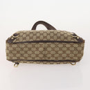 GUCCI GG Canvas Tote Bag 4 Delige Set Marineblauw Beige Auth 178851-12