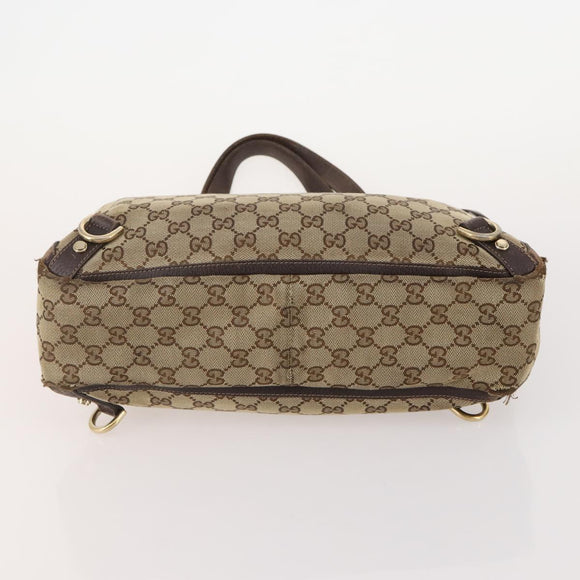 GUCCI GG Canvas Tote Bag 4 Delige Set Marineblauw Beige Auth 178851