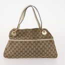 GUCCI GG Canvas Tote Bag 4 Delige Set Marineblauw Beige Auth 178851-14