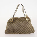 GUCCI GG Canvas Tote Bag 4 Delige Set Marineblauw Beige Auth 178851-15