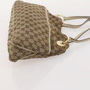 GUCCI GG Canvas Tote Bag 4 Delige Set Marineblauw Beige Auth 178851-16