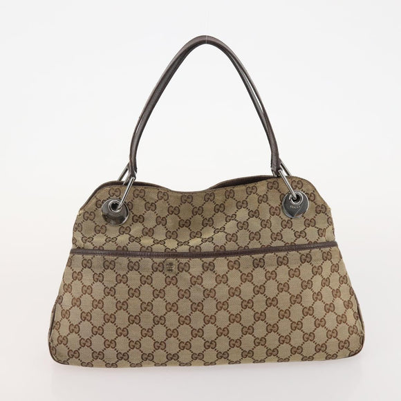 GUCCI GG Canvas Tote Bag 4 Delige Set Marineblauw Beige Auth 178851