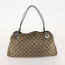 GUCCI GG Canvas Tote Bag 4 Delige Set Marineblauw Beige Auth 178851-21