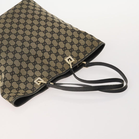 GUCCI GG Canvas Tote Bag 4 Delige Set Marineblauw Beige Auth 178851