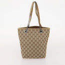 GUCCI GG Canvas Tote Bag 4 Set Beige Auth 178852-15