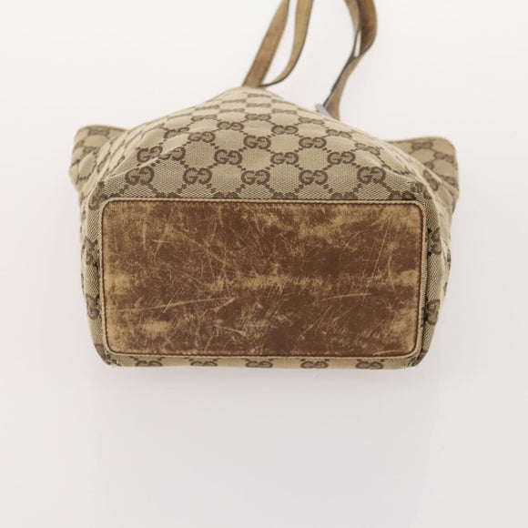 GUCCI GG Canvas Tote Bag 4 Set Beige Auth 178852