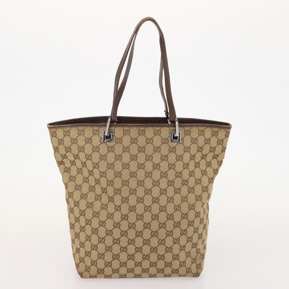 GUCCI GG Canvas Tote Bag 4 Set Beige Auth 178852