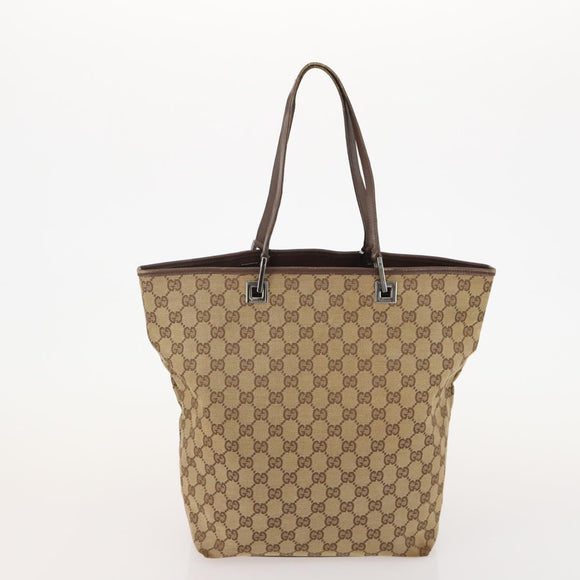 GUCCI GG Canvas Tote Bag 4 Set Beige Auth 178852