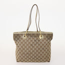 GUCCI GG Canvas Tote Bag 4 Set Beige Auth 178852-8