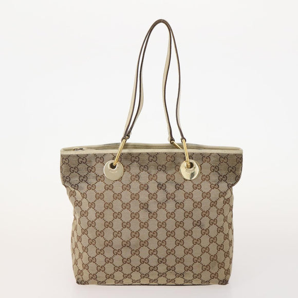 GUCCI GG Canvas Tote Bag 4 Set Beige Auth 178852