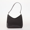 GUCCI Bamboo Shoulder Bag Leather Suede 3 Set 2way Black Dark Brown Auth 178853-2