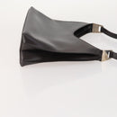 GUCCI Bamboo Shoulder Bag Leather Suede 3 Set 2way Black Dark Brown Auth 178853-4