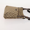 GUCCI GG Canvas Schoudertas 4-delige Set Zwart Beige Auth 178854-16