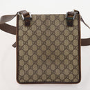 GUCCI GG Canvas Schoudertas 4-delige Set Zwart Beige Auth 178854-21