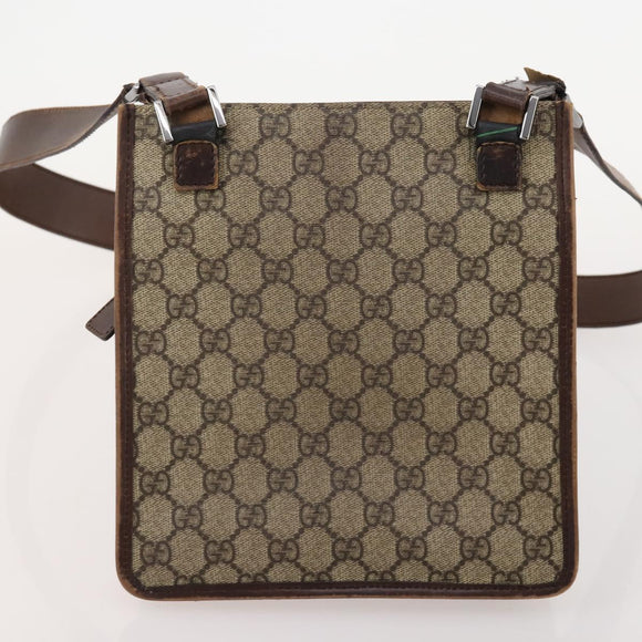 GUCCI GG Canvas Schoudertas 4-delige Set Zwart Beige Auth 178854
