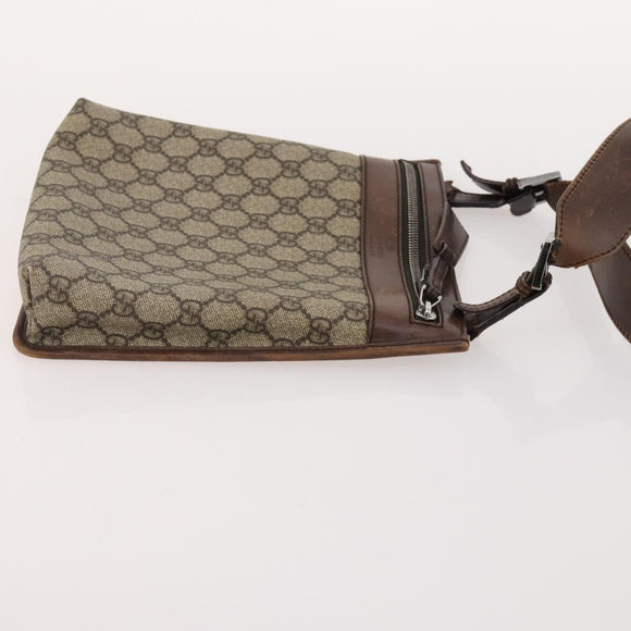 GUCCI GG Canvas Schoudertas 4-delige Set Zwart Beige Auth 178854