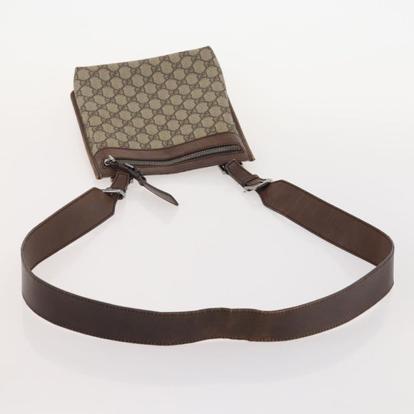 GUCCI GG Canvas Schoudertas 4-delige Set Zwart Beige Auth 178854