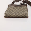 GUCCI GG Canvas Schoudertas 4-delige Set Zwart Beige Auth 178854-25