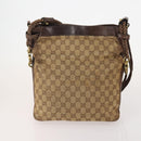 GUCCI GG Canvas Schoudertas 4-delige Set Zwart Beige Auth 178854-3