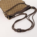 GUCCI GG Canvas Schoudertas 4-delige Set Zwart Beige Auth 178854-5
