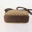 GUCCI GG Canvas Schoudertas 4-delige Set Zwart Beige Auth 178854-6