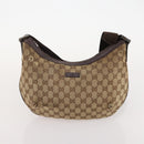 GUCCI GG Canvas Web Sherry Line Shoulder Bag PVC 4 Set Beige Auth 178855-21