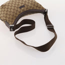 GUCCI GG Canvas Web Sherry Line Shoulder Bag PVC 4 Set Beige Auth 178855-24