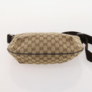 GUCCI GG Canvas Web Sherry Line Shoulder Bag PVC 4 Set Beige Auth 178855-25