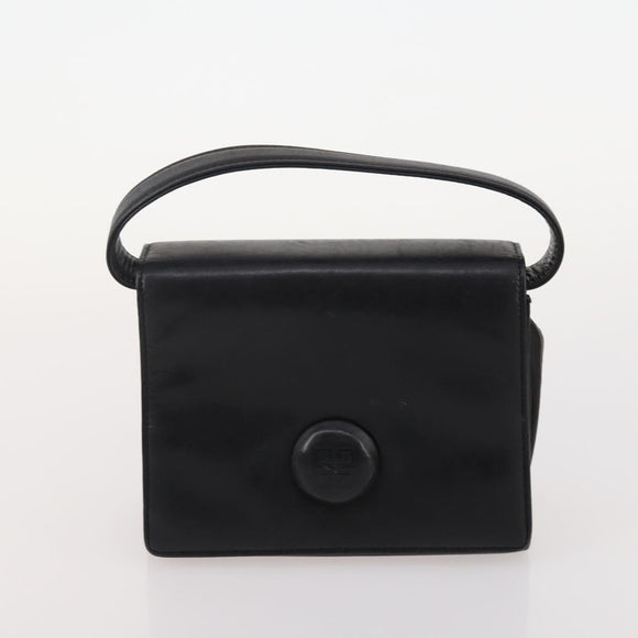 GIVENCHY Chloe Hand Bag Leather 3 Set Black Brown Auth 178857
