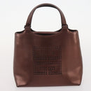GIVENCHY Chloe Hand Bag Leather 3 Set Black Brown Auth 178857-17