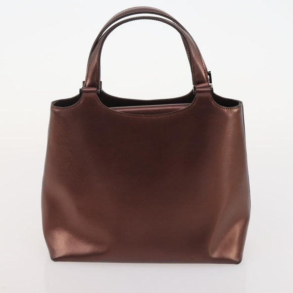 GIVENCHY Chloe Hand Bag Leather 3 Set Black Brown Auth 178857