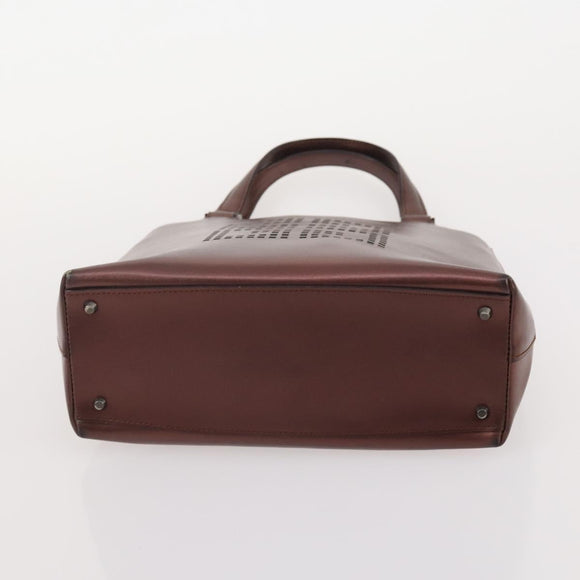 GIVENCHY Chloe Hand Bag Leather 3 Set Black Brown Auth 178857