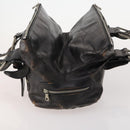GIVENCHY Chloe Hand Bag Leather 3 Set Black Brown Auth 178857-4