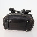 GIVENCHY Chloe Hand Bag Leather 3 Set Black Brown Auth 178857-7