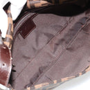 FENDI Zucca Canvas Mamma Baguette Shoulder Bag Black Brown Auth 178866SAM-10