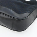 GUCCI GG Canvas Bamboo Schoudertas 2-weg Zwart Zilver 001 4095 Auth 178867-15