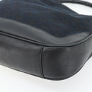 GUCCI GG Canvas Bamboo Schoudertas 2-weg Zwart Zilver 001 4095 Auth 178867-17